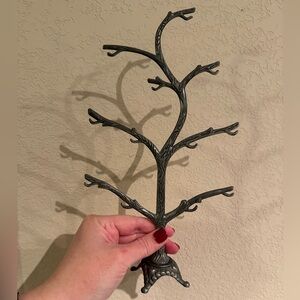 Tree Jewelry Organizer, Silver Metal